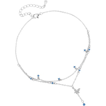 Silenti Jewelry Сребърна гривна за крак "Свобода