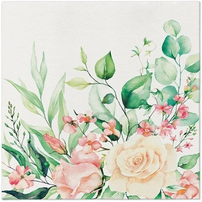 PAW Airlaid AAN123501 Floral Moments servítka 40x40cm