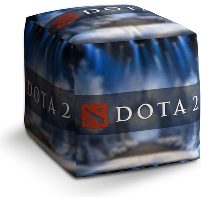 Sablio Taburet Cube DOTA 2 Modrá: 40x40x40 cm