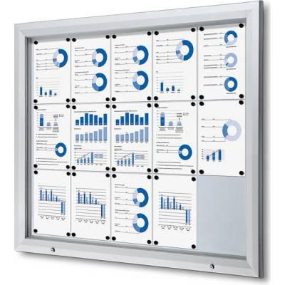 Jansen Display Exteriérová vitrína 15 x A4 1243 x 1065 mm