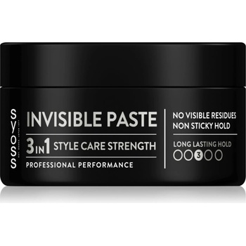 Syoss Invisible Hold безцветна стилизираща паста със средно силна фиксация 100ml