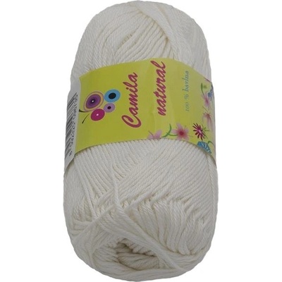 Camilla natural 50 g – 002 biela