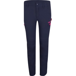 Trollkids Детски панталон със свалящи крачоли Trollkids Kid's Kjerag Zip Off Pants Walking trousers - Navy / Magenta - размер 128 (EU) (701-1313-0316)