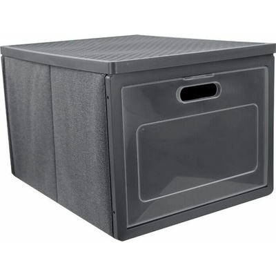 ORDINETT Box úložný 31 l skladací sivý 41 × 31 × 25 cm