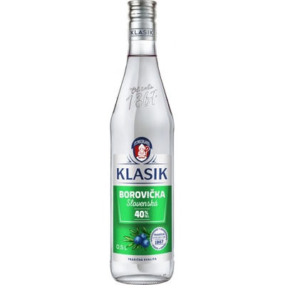 St. Nicolaus Klasik Borovička slovenská 40% 0,5 l (čistá fľaša)