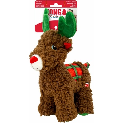 Kong Dog Holiday Sherps Reindeer s pískatkom M