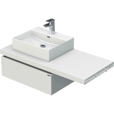 Intedoor Desk New koupelnový nábytek 1105 mm s umyvadlem na desku, DE 54 110 L STORM 1Z 81 Hacienda černá – Hledejceny.cz