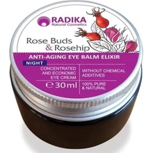 RADIKA Očný krém na noc anti aging s ružou a šípkou 30 ml