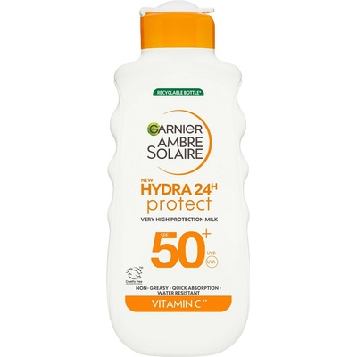 Garnier Ambre Solaire Hydra 24h Protect Opaľovacie mlieko SPF 50 175 ml