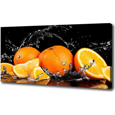 Foto obraz na plátne Pomaranče a voda 100x50 cm