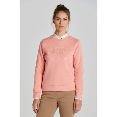 Gant Reg Tonal Shield C-Neck Sweat ružová