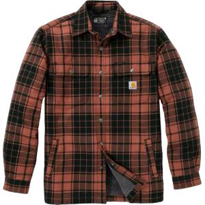 Carhartt Мъжко ежедневно яке Carhartt Flannel Sherpa-Lined Shirt Jacket Casual jacket - Homestead Red - размер XL (003-3439-0414)