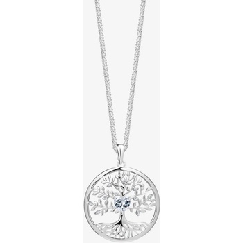 Preciosa Krásny strieborný náhrdelník strom života sparkling tree of life 5329 00