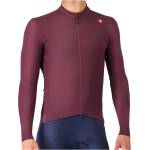 Castelli Фланелка с дълъг ръкав за колоездене Castelli Espresso Thermal Jersey Cycling jersey - Deep Bordeaux - размер XS (056-3283-0411)