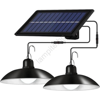 ILLUMAXX LED димируема соларна лампа на шнур 2xLED/1, 8W/3, 7V IP44 6500K 2400 mAh + ДУ (OS0040)