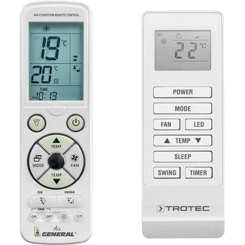 General Trotec pac-w2200, pac-w 2600 sh, pac-w 2650 sh (7140000387) - луксозно с подсветка дистанционно управление (pac-w2200, pac-w 2600 sh, pac-w 2650 sh (7140000387))