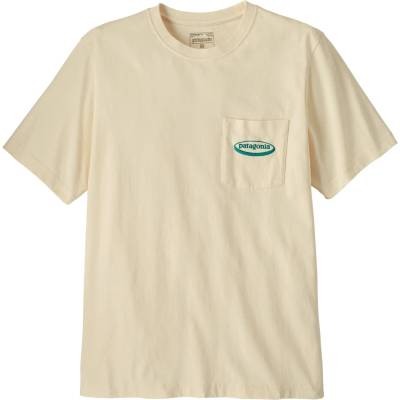 Patagonia Мъжка тениска Patagonia MW '95 Oval Logo Pocket Tee T-shirt - Undyed Natural (216-8010-0313)