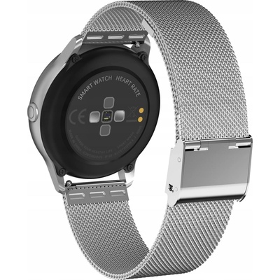 Lavvu Stříbrný kovový tah mesh band original silver LPSMS22