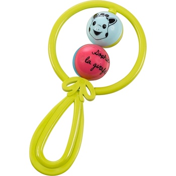 Софи жирафчето": Класическа дрънкалка с две топчета (s200155)