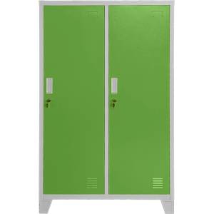 Carmen Метален шкаф Carmen CR-1604-2 JZ - Сив / зелен