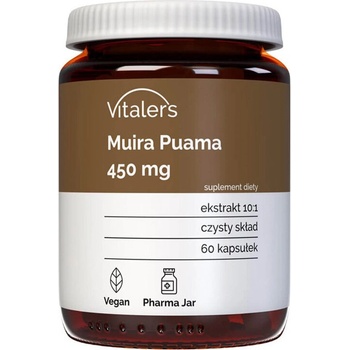 Vitaler's Естествен афродизиак - Муира Пуама, 450 mg x 60 капсули (406866 (VIT-0686) VIT)