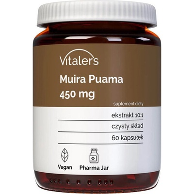 Vitaler's Естествен афродизиак - Муира Пуама, 450 mg x 60 капсули (406866 (VIT-0686) VIT)