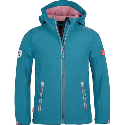 TROLLKIDS Детско софтшел яке Trollkids Girl's Trollfjord Jacket Softshell jacket - Teal / Mauve - размер 98 (EU) (703-2073-1011)