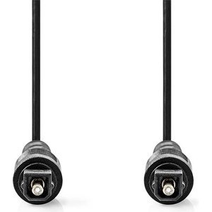 Nedis CAGL25000BK30 оптичен аудиокабел, TosLink щепсел, дължина 3 m (CAGL25000BK30)