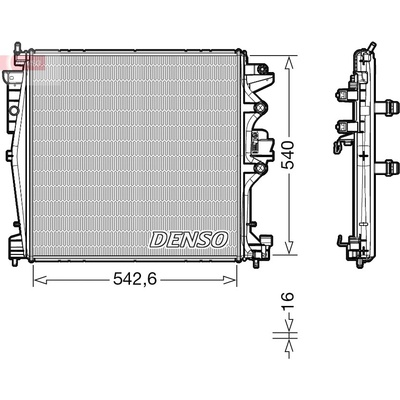 Chladič motora DENSO DRM01004