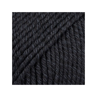 DROPS Cotton Merino Barva: Černá uni 02