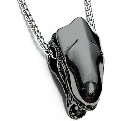 Impress Jewelry Přívěšek z chirurgické oceli Vetřelec Alien Černý 201203160512BK – Zboží Dáma