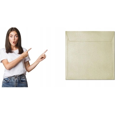 Galeria Papieru OZDOBNÁ obálka MILLENIUM KRÉMOVÁ 158x158 mm balení 10 Ks