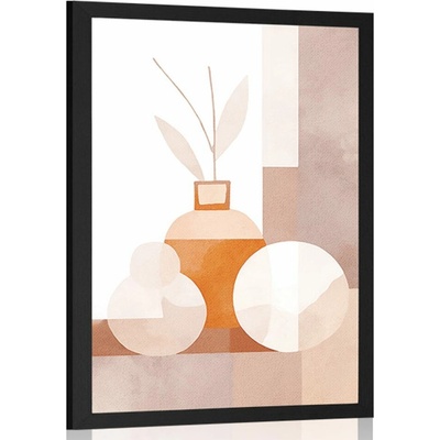 Plakát moderní zátiší s vázou - 20x30 black