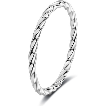 Silenti Jewelry Сребърен пръстен "Минимализъм" - 5 - 49мм (15.6мм диам. )