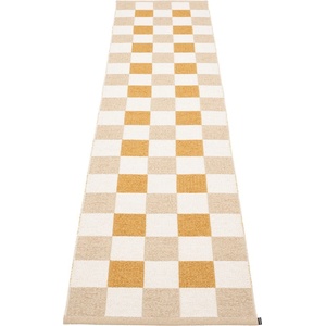 Pappelina Пътека за открито и закрито в цвят жълта охра и бежова 70x300 cm Pix Vanilla Ochre - Pappelina (PI6E730)