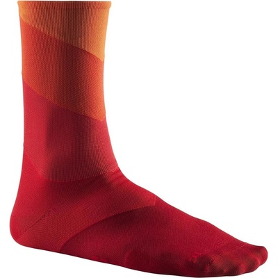 Mavic Graphic Stripes ponožky 2020 puffin s bill/goji berry