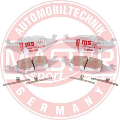MASTER-SPORT Sada brzdových platničiek kotúčovej brzdy 13046070302KSETMS