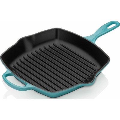 Le Creuset 20183261700422 Grilovacia panvica Signature štvorcová 26 cm azúrová