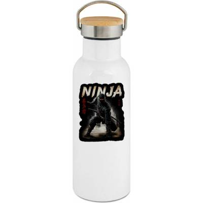 123TRIKO termoska Ninja v akčním postoji, bojový potisk 500 ml