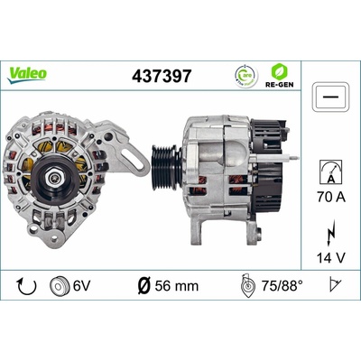 Alternátor VALEO 437397