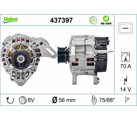 Alternátor VALEO 437397