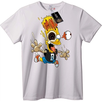 NOONEBRAND Тениска Ужас с Bart Simpson - S, Black