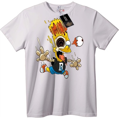 NOONEBRAND Тениска Ужас с Bart Simpson - S, Black