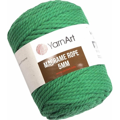 YARNART Macrame Rope 5 mm 85 m 759 Green юта (Macrame Rope 5 mm 759)