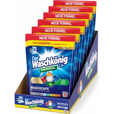 WaschKönig kapsle na praní Active Proteine 5v1 Universal 6 x 32 PD