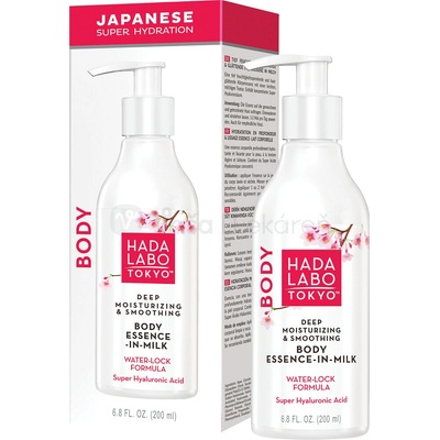 Hada Labo Tokyo Body Essence-In-Milk Hĺbkovo hydratačná a vyhladzujúca telová esencia 150 ml