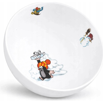 Thun 1794 Dětská miska na polévku Krtek a Vánoce český porcelán 700 ml