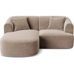 Cosmopolitan Design Светлокафяв кадифен ъглов диван (ляв ъгъл) Campi - Cosmopolitan Design (COS_LC_S_120_F1_CAMPI2)
