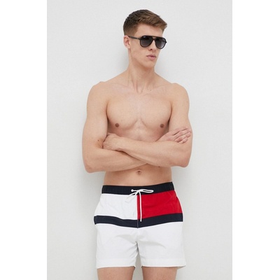 Tommy Hilfiger Underwear pánské vzorované plavky bílé