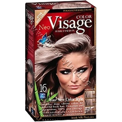Боя за коса Visage Fashion Permanent Hair Color, 16 Dark Pearl, p/n VI-206016 - Трайна крем-боя за коса, тъмна перла (VI-206016)